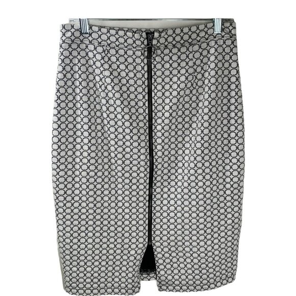 Maeve by Anthropologie Black White Pencil Skirt Women’s Small Straight - Picture 4 of 12